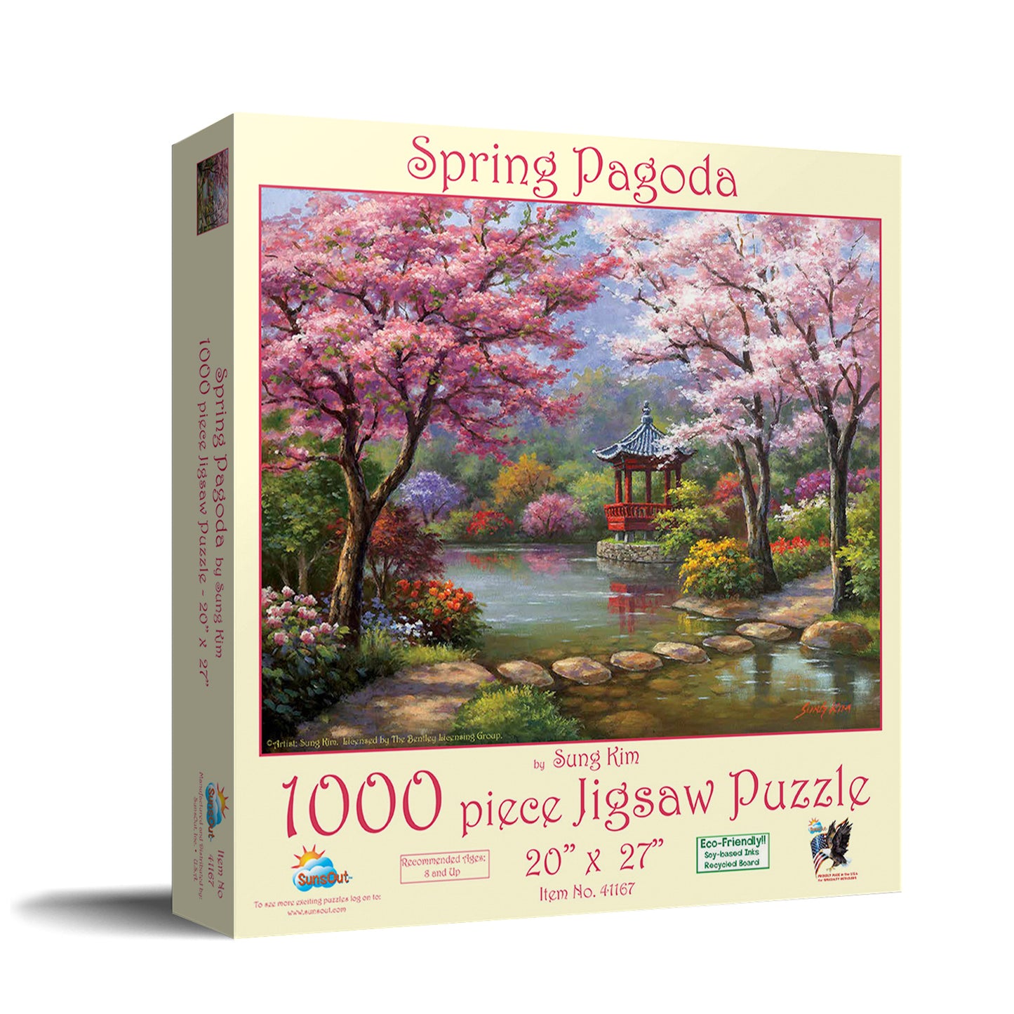 Spring Pagoda - 1000 - 1000 Piece Jigsaw Puzzle