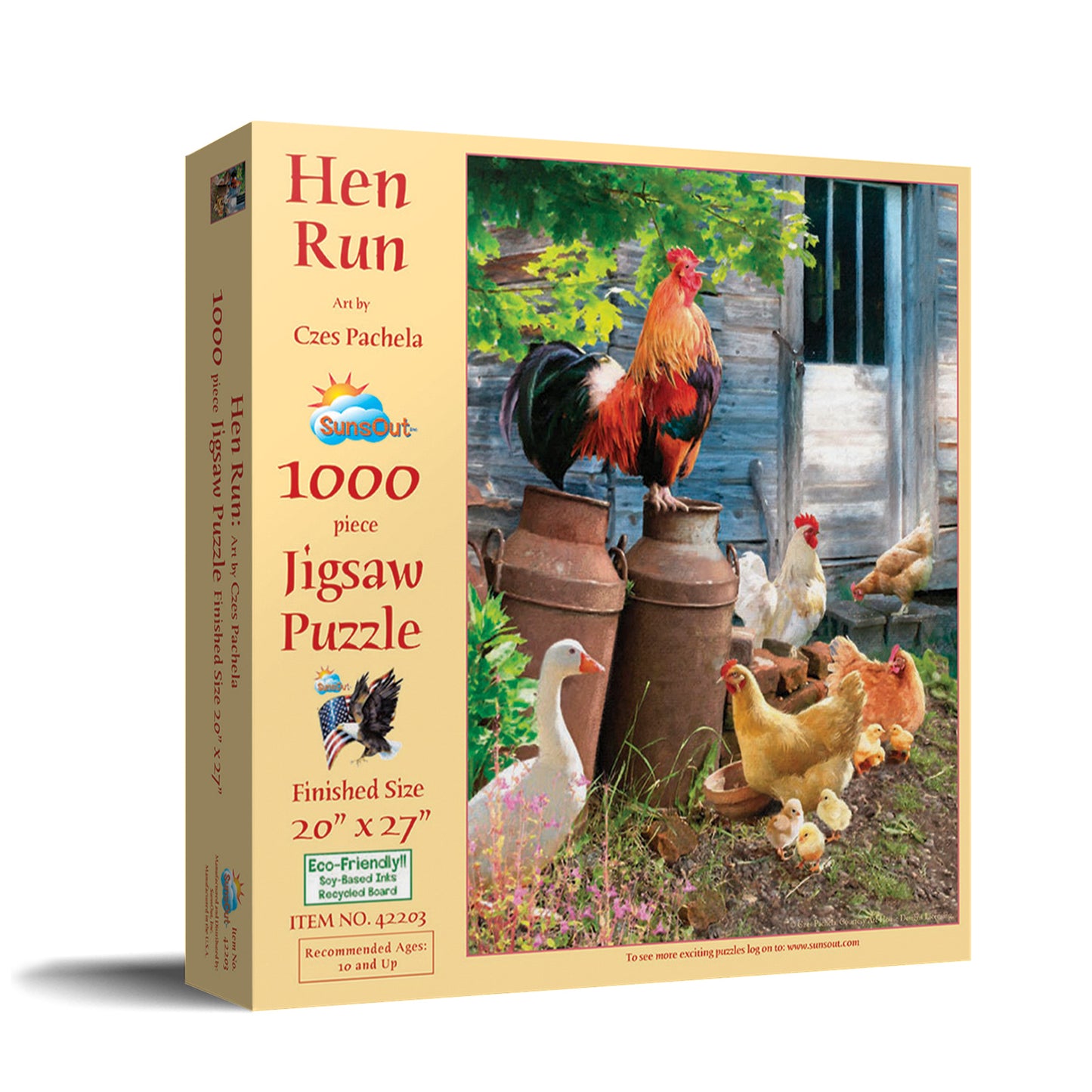 Hen Run 1000 - 1000 Piece Jigsaw Puzzle
