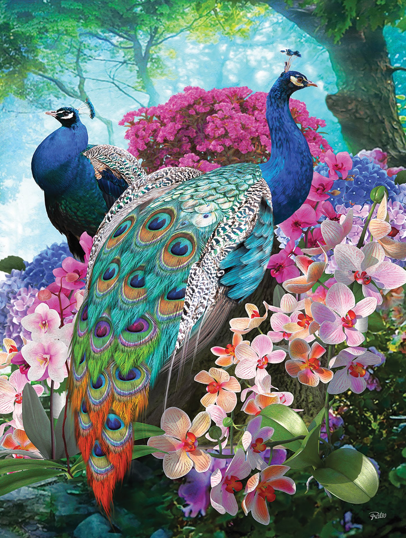 Pretty Peacock - 300 Piece Jigsaw Puzzle