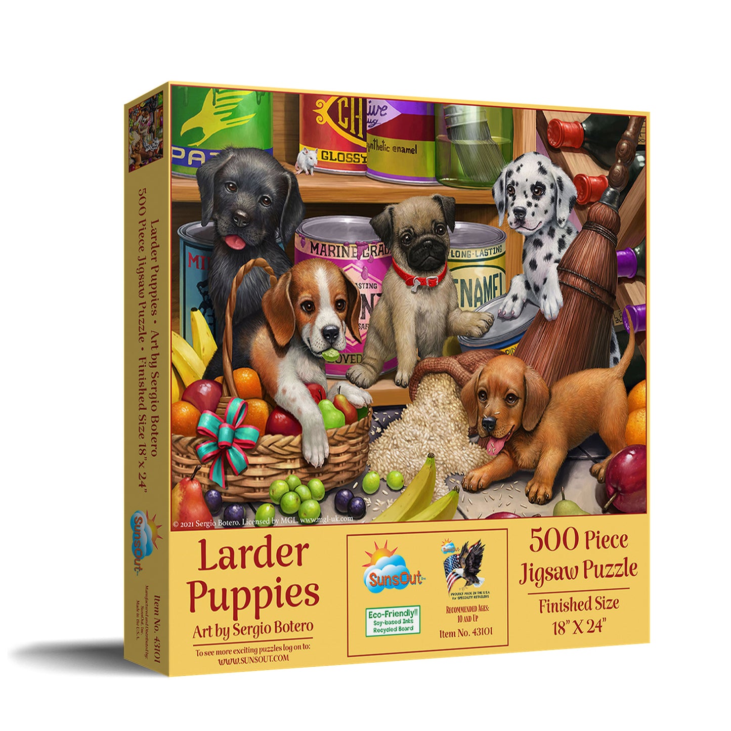 Larder Puppies - 500 Piece Jigsaw Puzzle