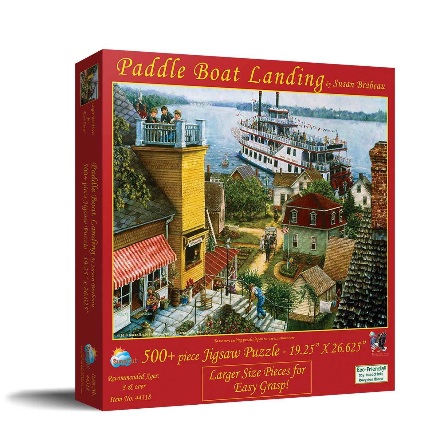Paddle Boat Landing(16) - 500 Large Piece Jigsaw Puzzle