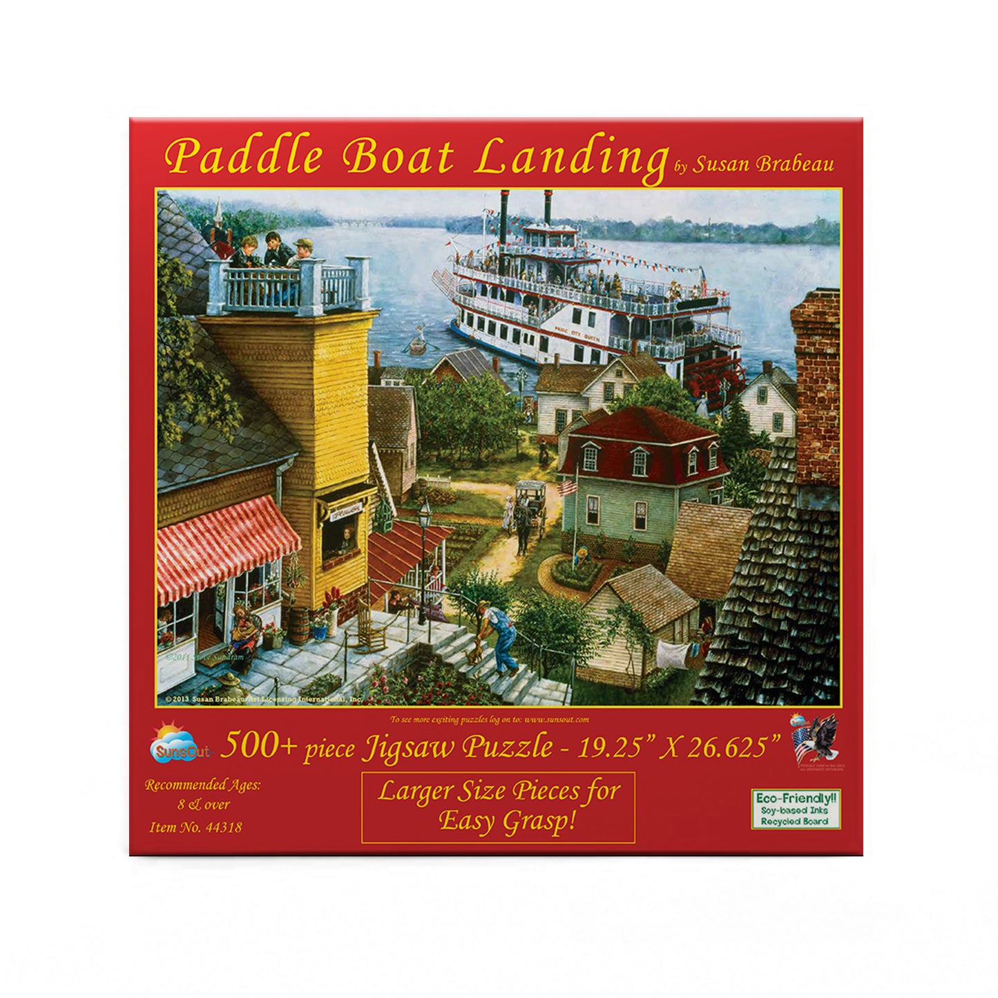 Paddle Boat Landing(16) - 500 Large Piece Jigsaw Puzzle