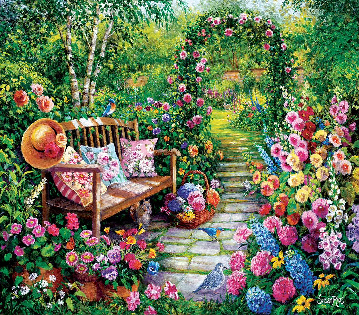 Kim's Garden - 1000 Piece Jigsaw Puzzle