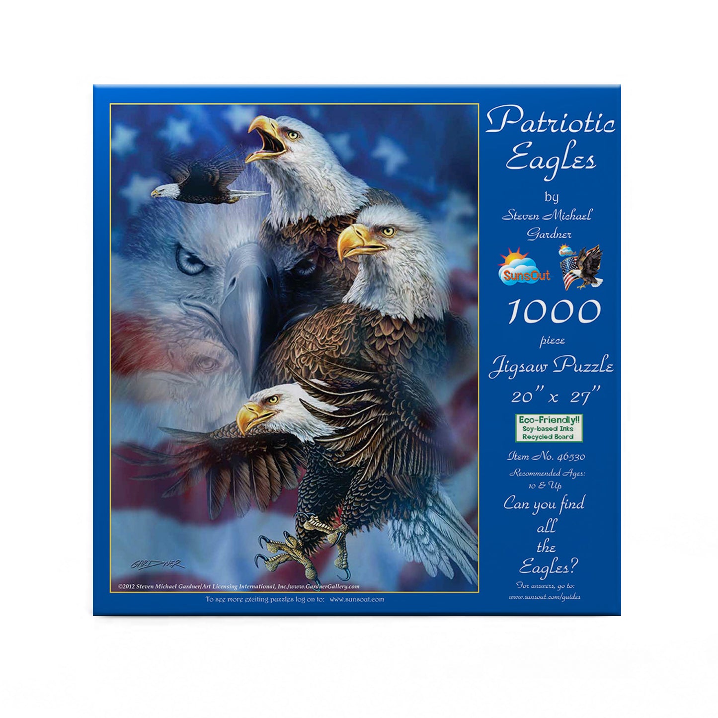 Patriotic Eagles (16) - 1000 Piece Jigsaw Puzzle