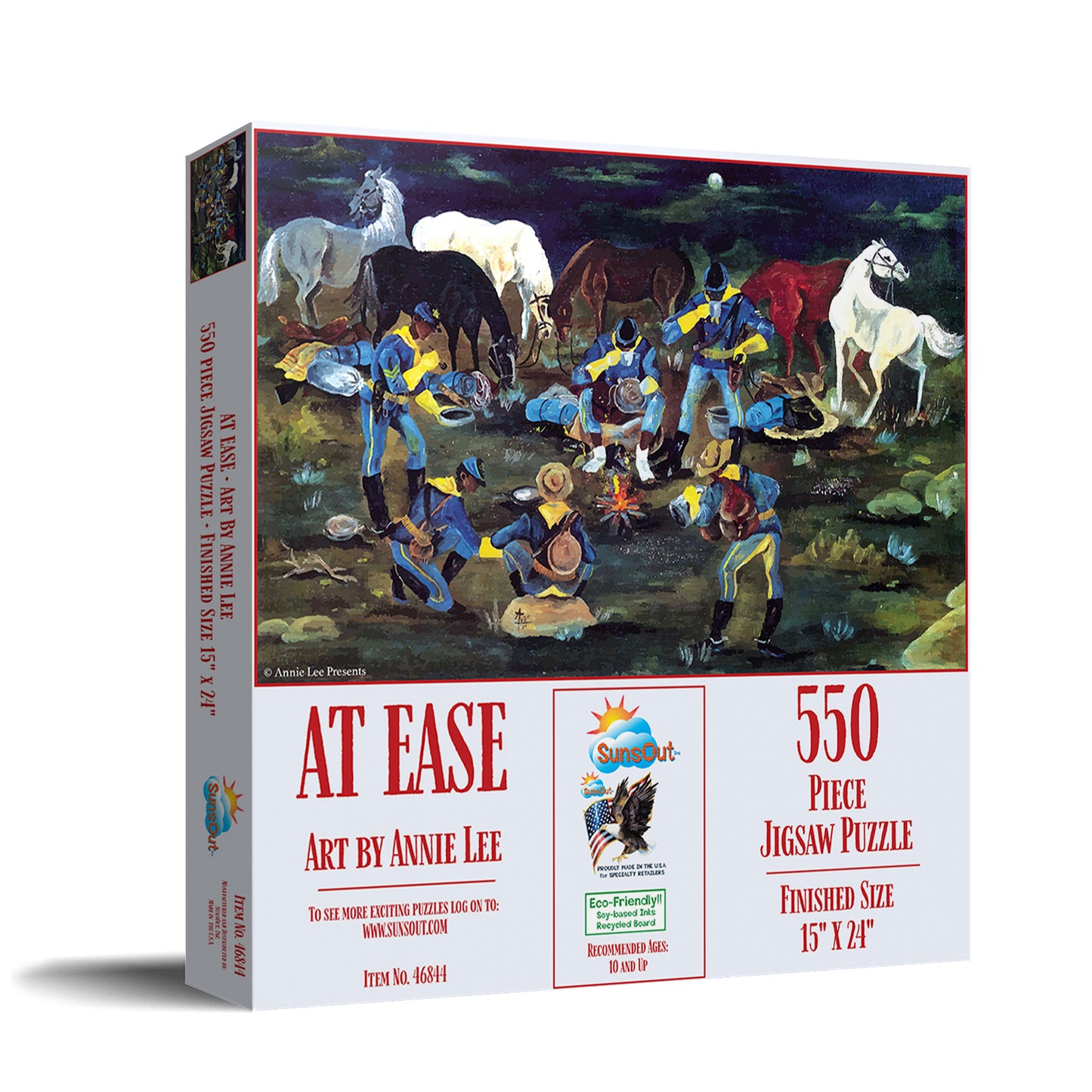 At Ease (Buffalo Soldiers) - 550 Piece Jigsaw Puzzle