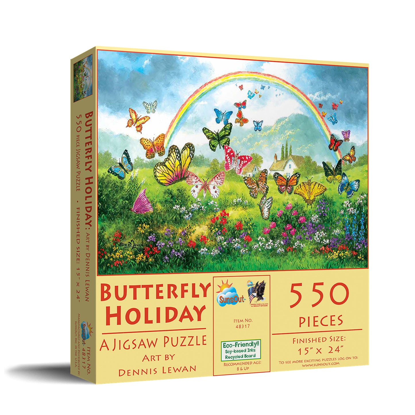 Butterfly Holiday - 550 Piece Jigsaw Puzzle