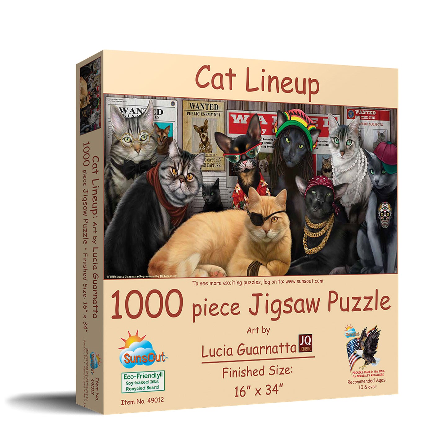 Cat Lineup - 1000 Piece Jigsaw Puzzle