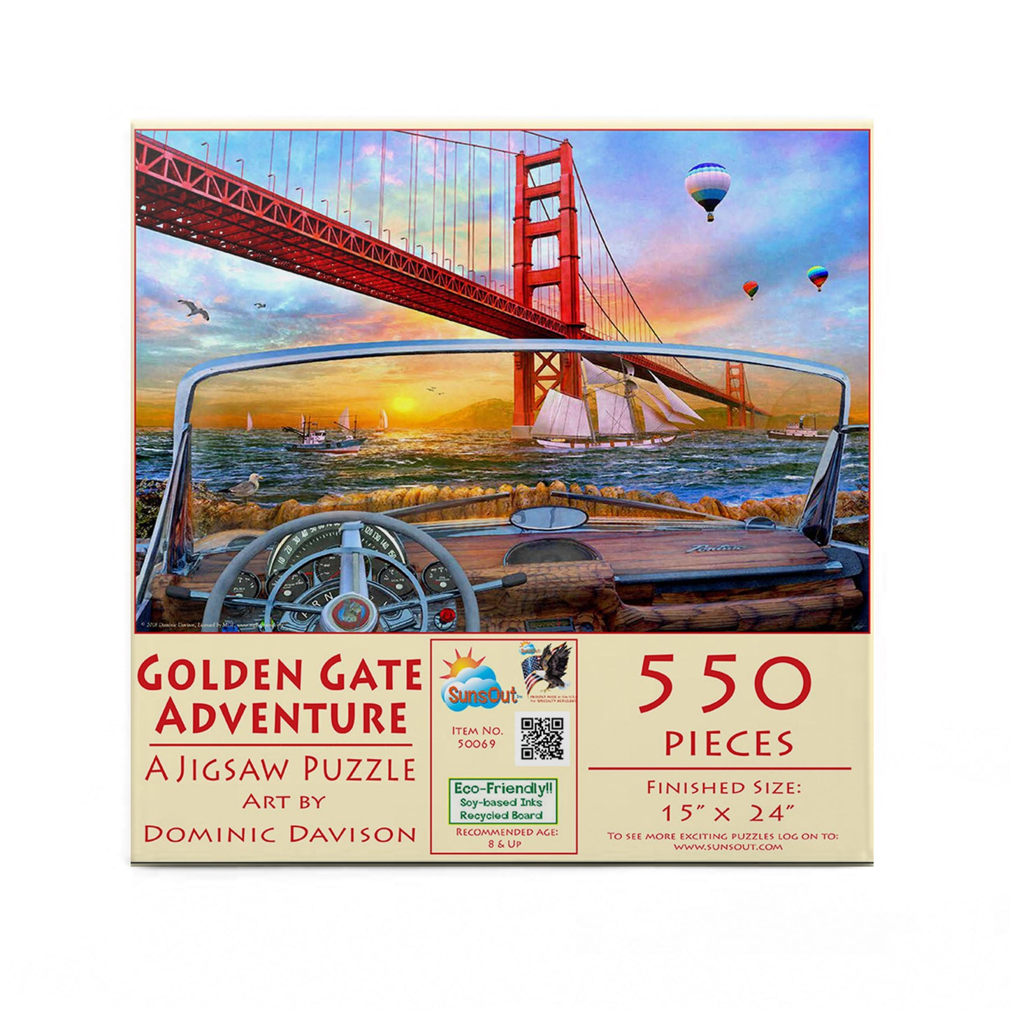 Golden Gate Adventure - 550 Piece Jigsaw Puzzle