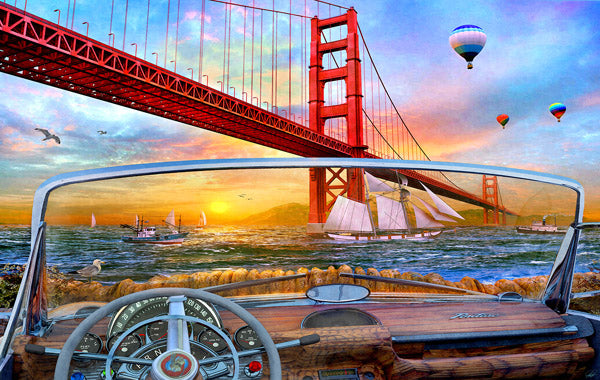Golden Gate Adventure - 550 Piece Jigsaw Puzzle