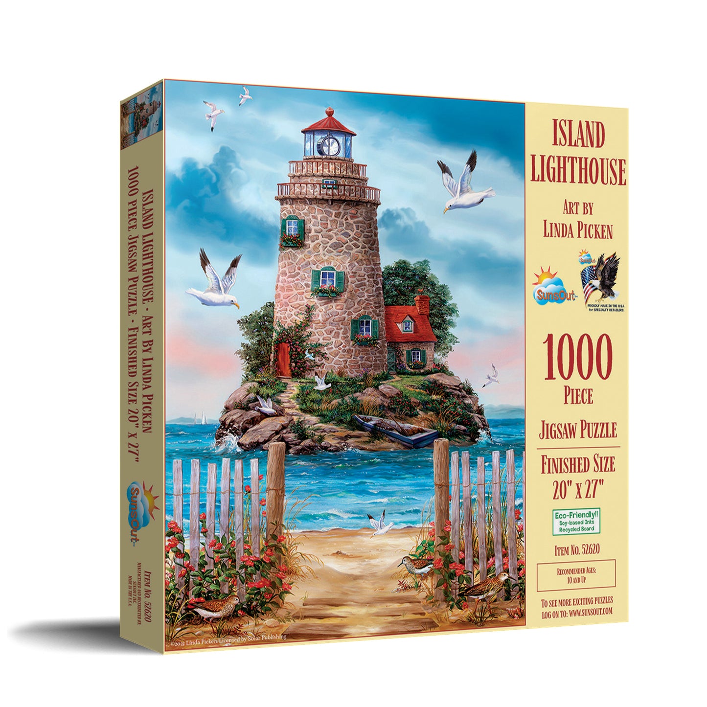 Island Lighthouse - 1000 Piece Jigsaw Puzzle