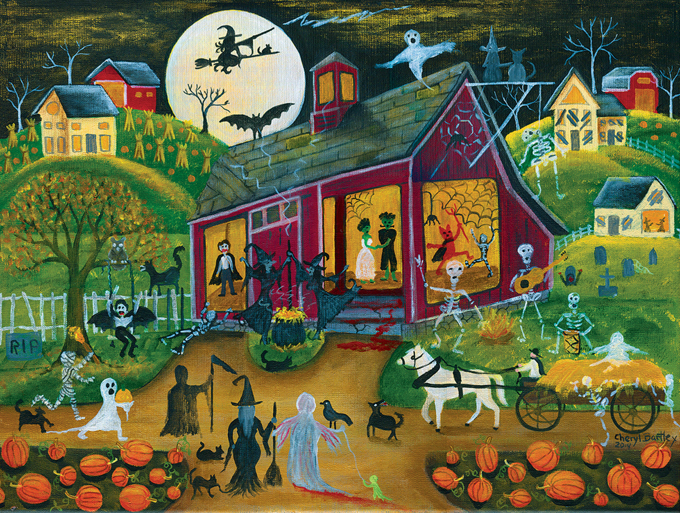 Ho Down Barn Dance - 500 Piece Jigsaw Puzzle