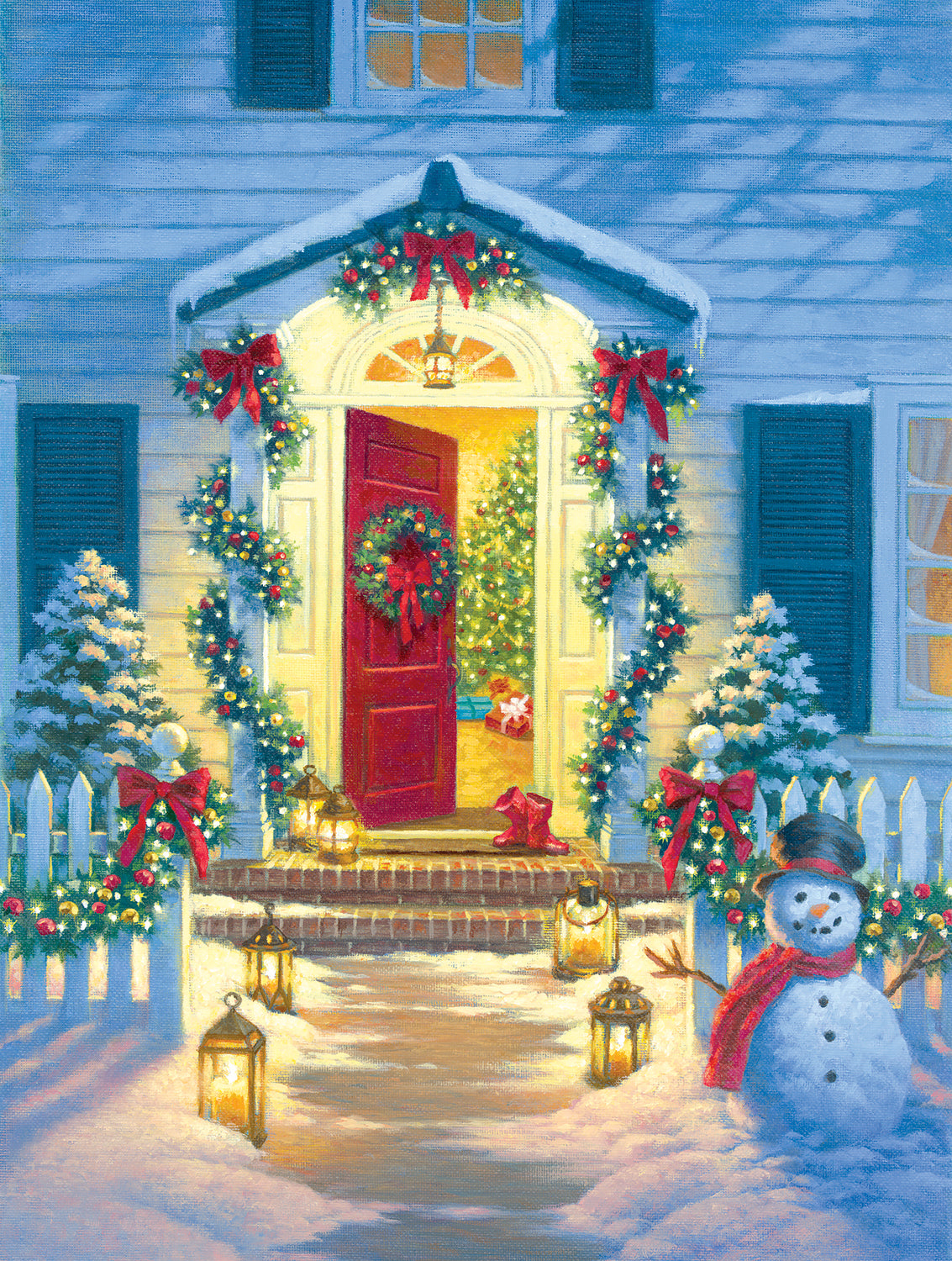 Christmas Porch - 500 Piece Jigsaw Puzzle