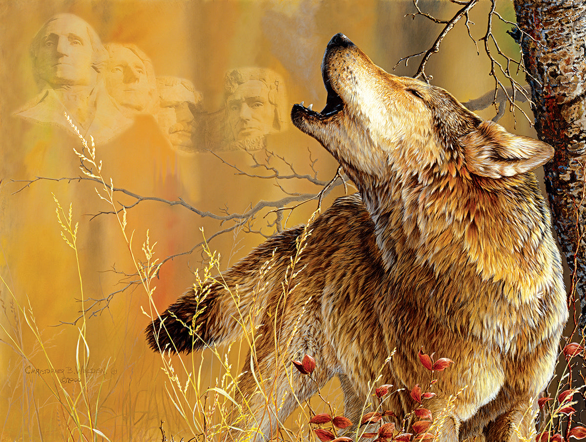 Rushmore Wolf - 500 Piece Jigsaw Puzzle