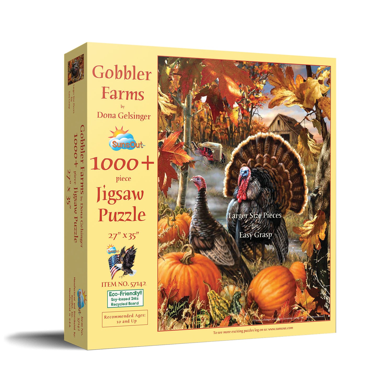 Gobbler Farms - 1000 Large Piece Jigsaw Puzzle