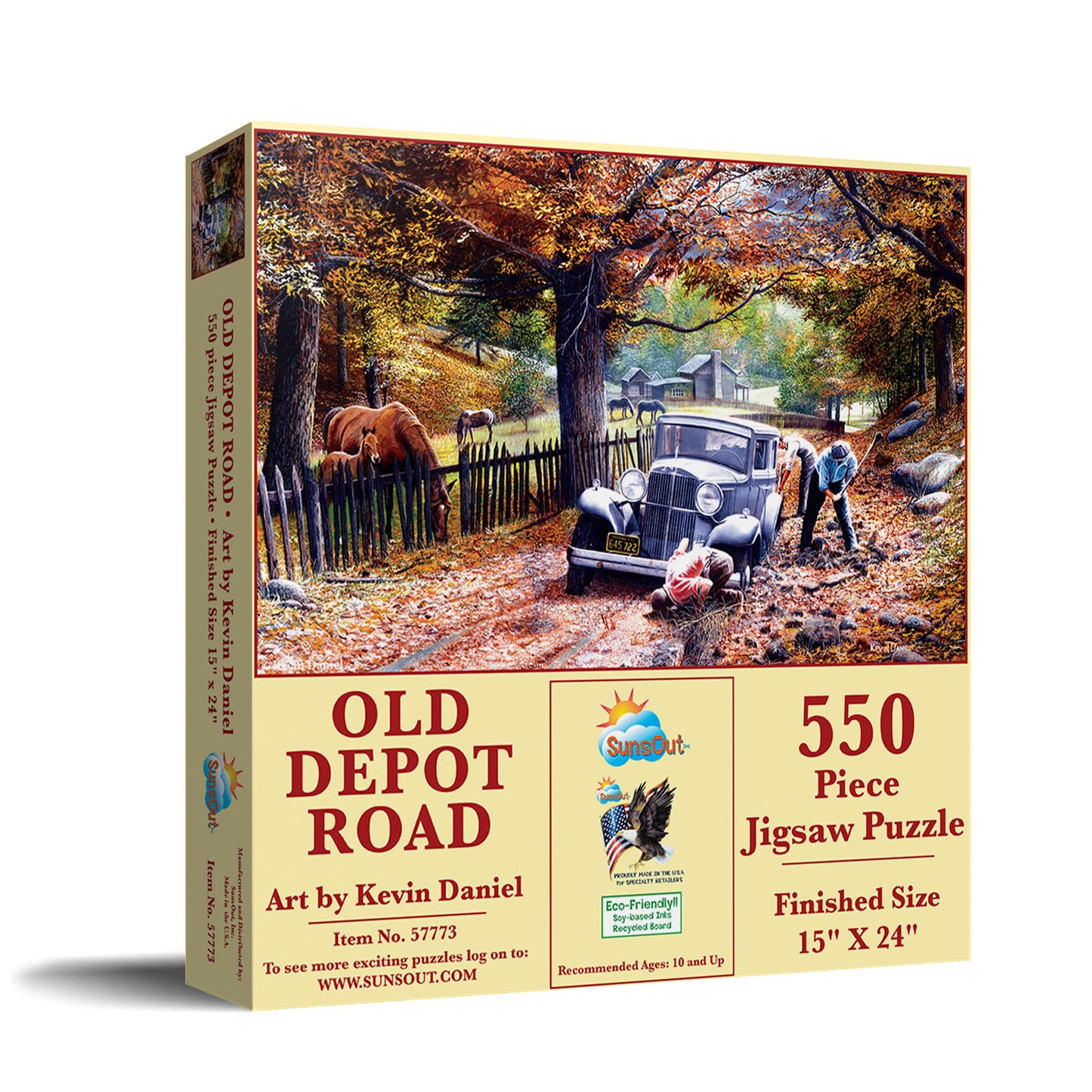 Old Depot Road - 550 Piece Jigsaw Puzzle