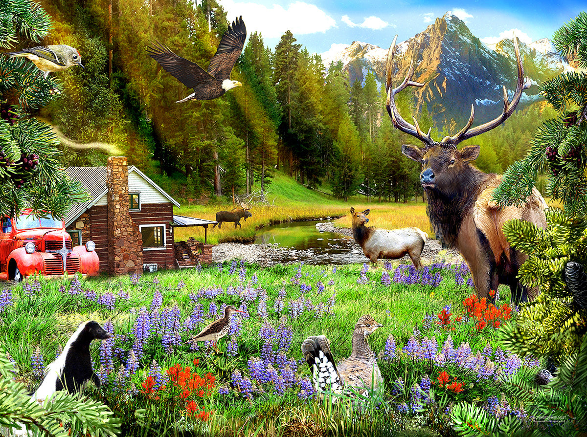 Out in the Woods - 1000 Piece Jigsaw Puzzle