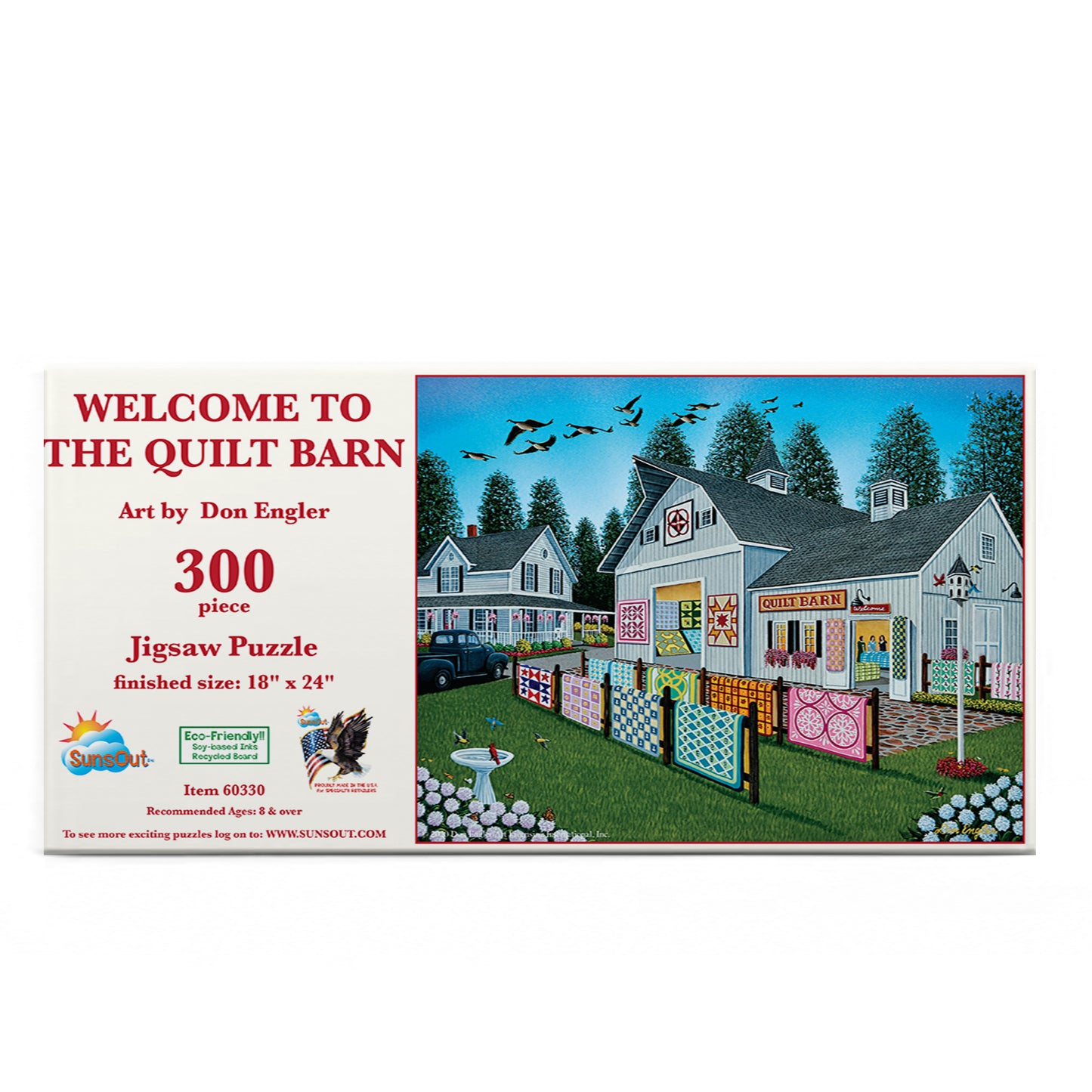 Welcome to the Quilt Barn - 300 Piece Jigsaw Puzzle