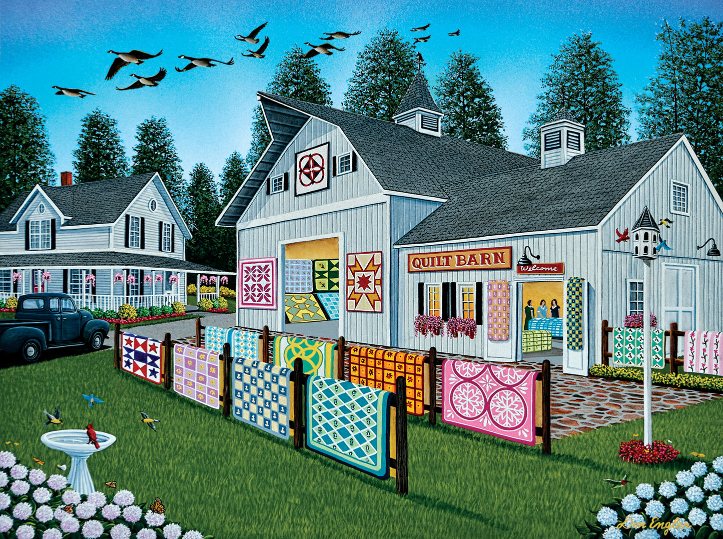 Welcome to the Quilt Barn - 300 Piece Jigsaw Puzzle