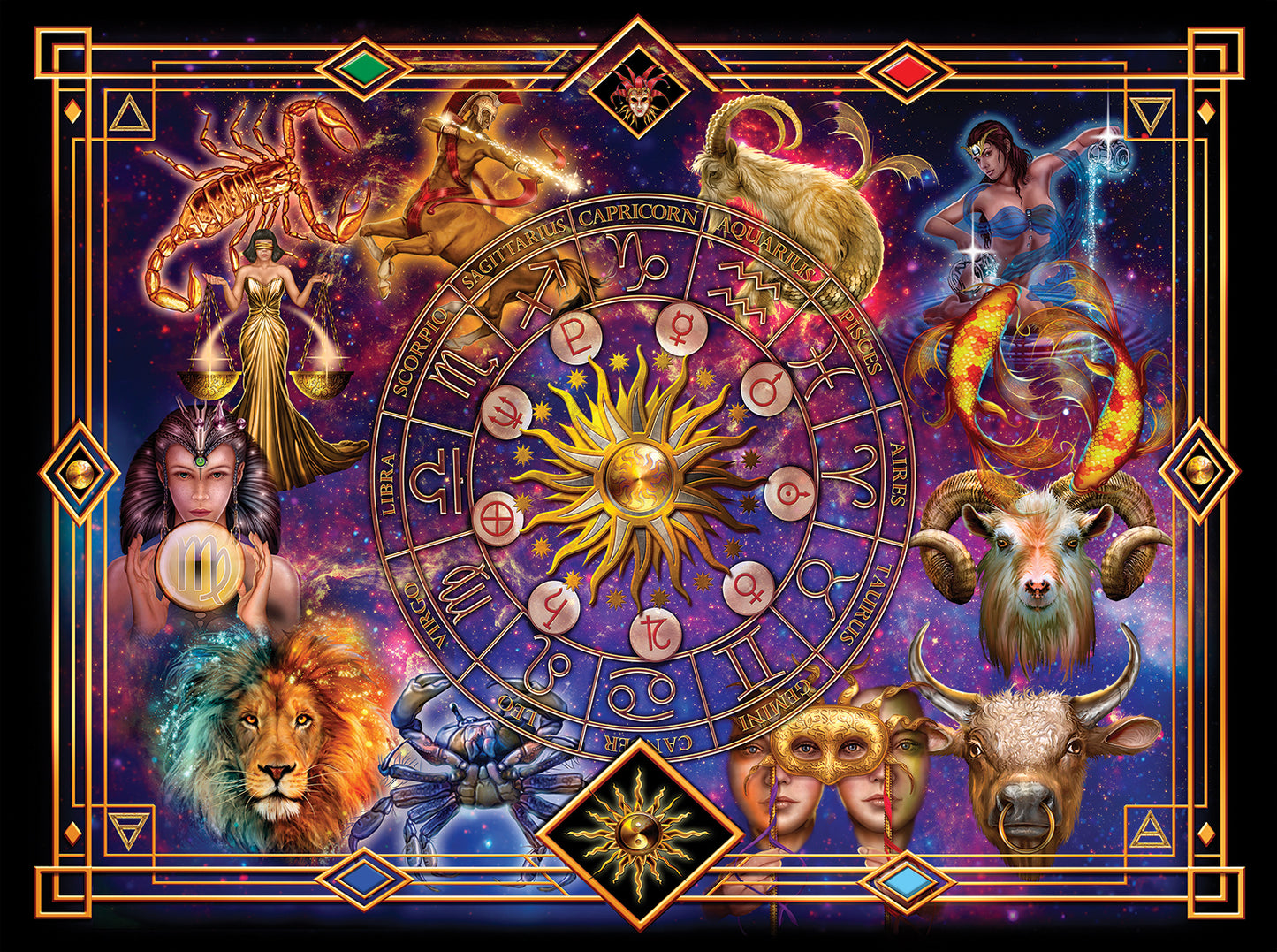 Zodiac - 500 Large Piece Jigsaw Puzzle
