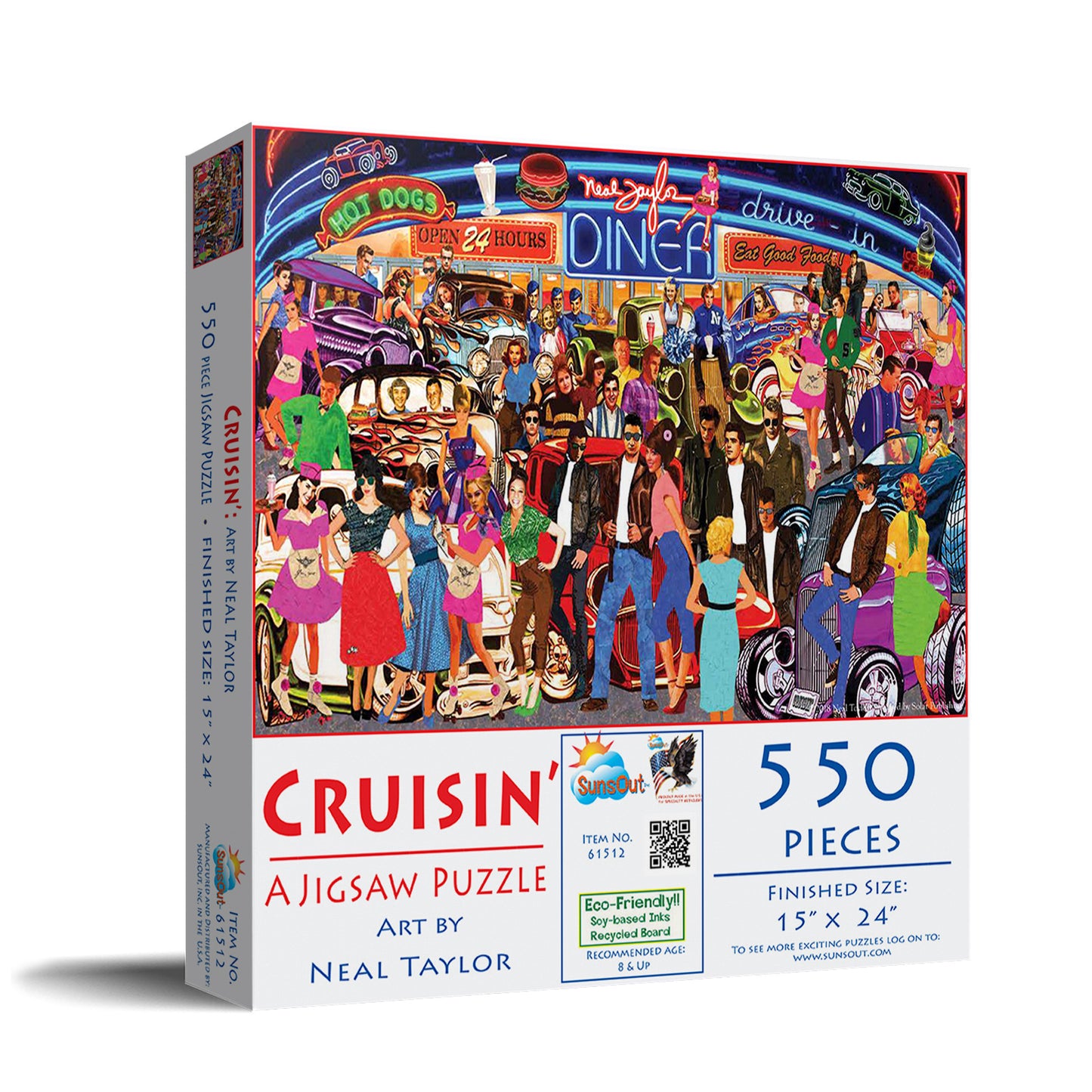 Cruisin - 550 Piece Jigsaw Puzzle