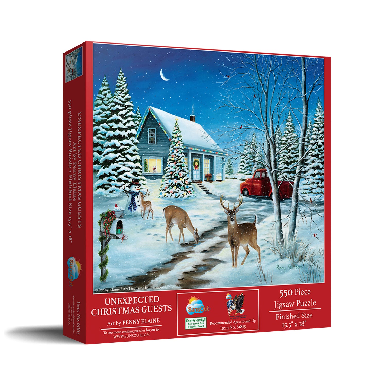 Unexpected Christmas Guests - 550 Piece Jigsaw Puzzle