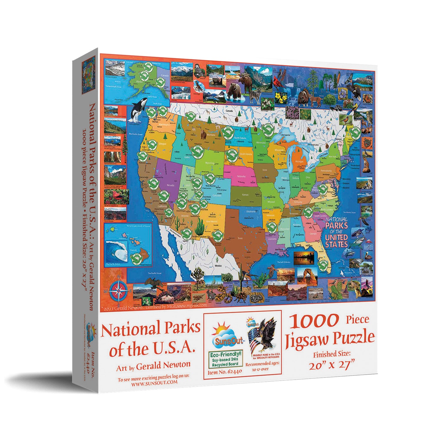 National Parks of the USA - 1000 Piece Jigsaw Puzzle