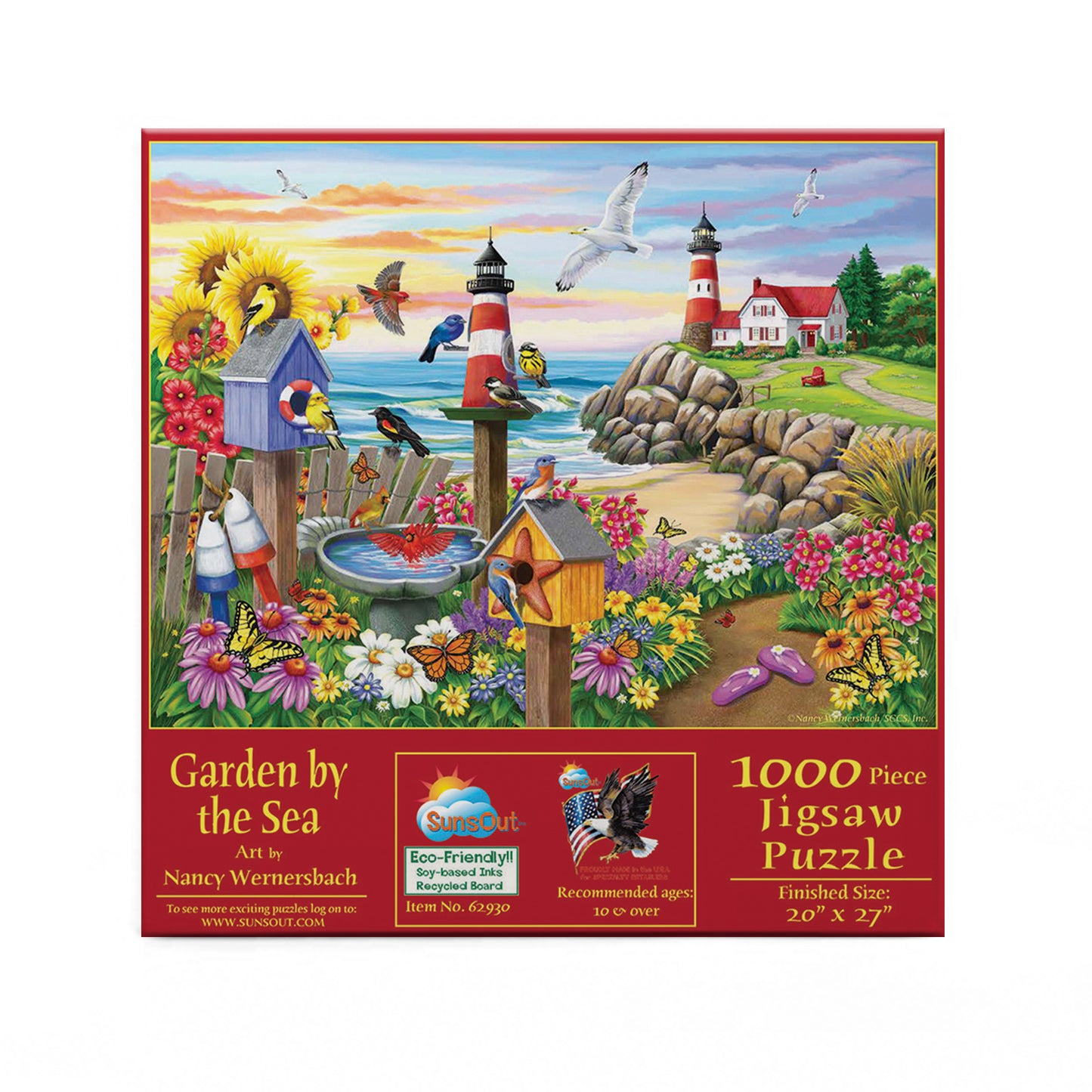 Garden by the Sea 1000 - 1000 Piece Jigsaw Puzzle