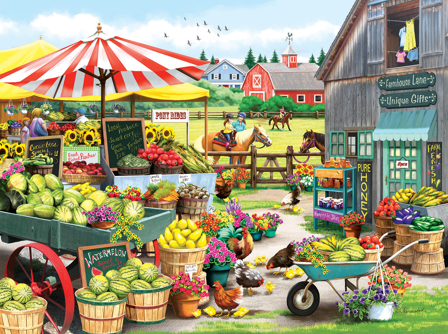Pony Rides - 500 Piece Jigsaw Puzzle
