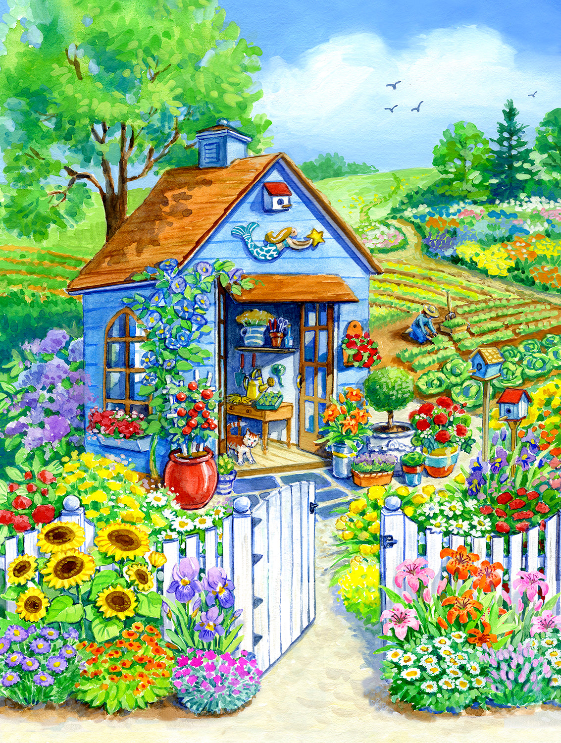 Path to the Garden Shed - 1000 Piece Jigsaw Puzzle