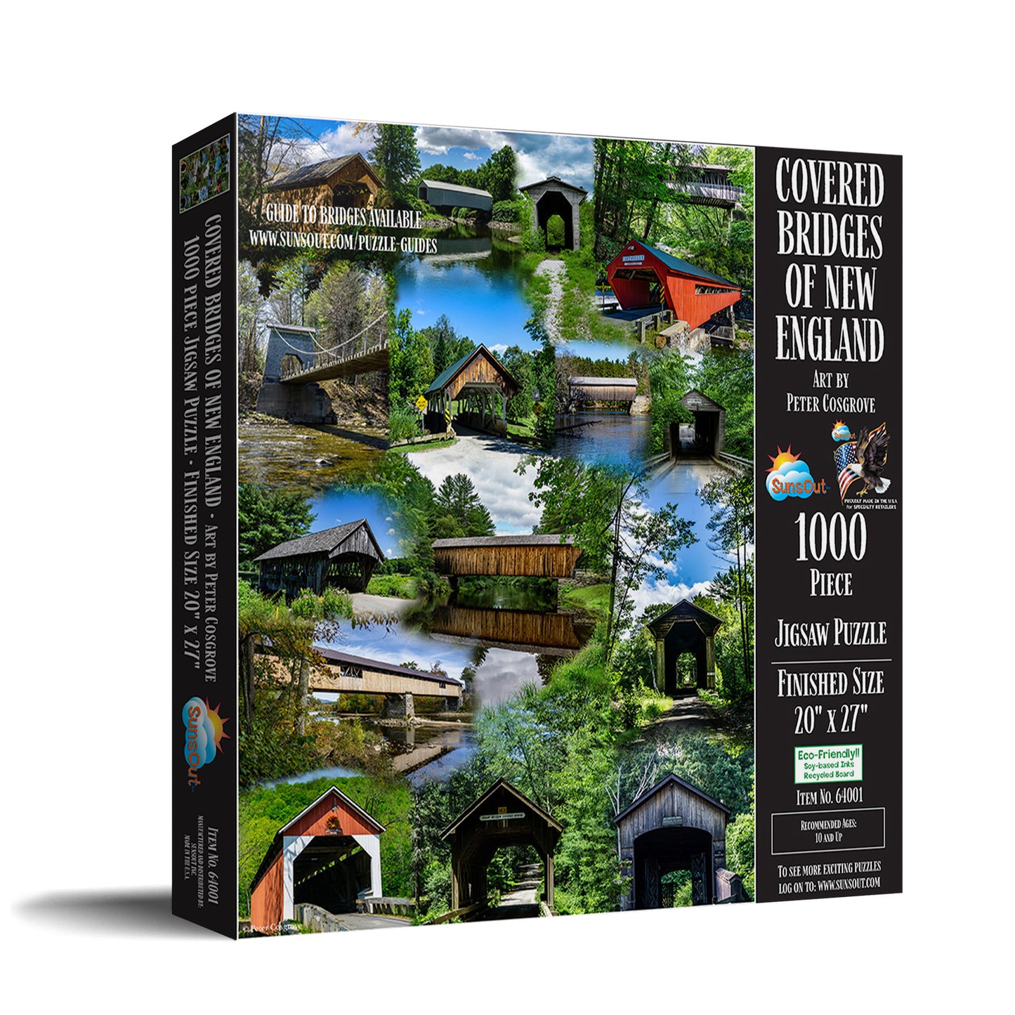 Covered Bridges of New England - 1000 Piece Jigsaw Puzzle