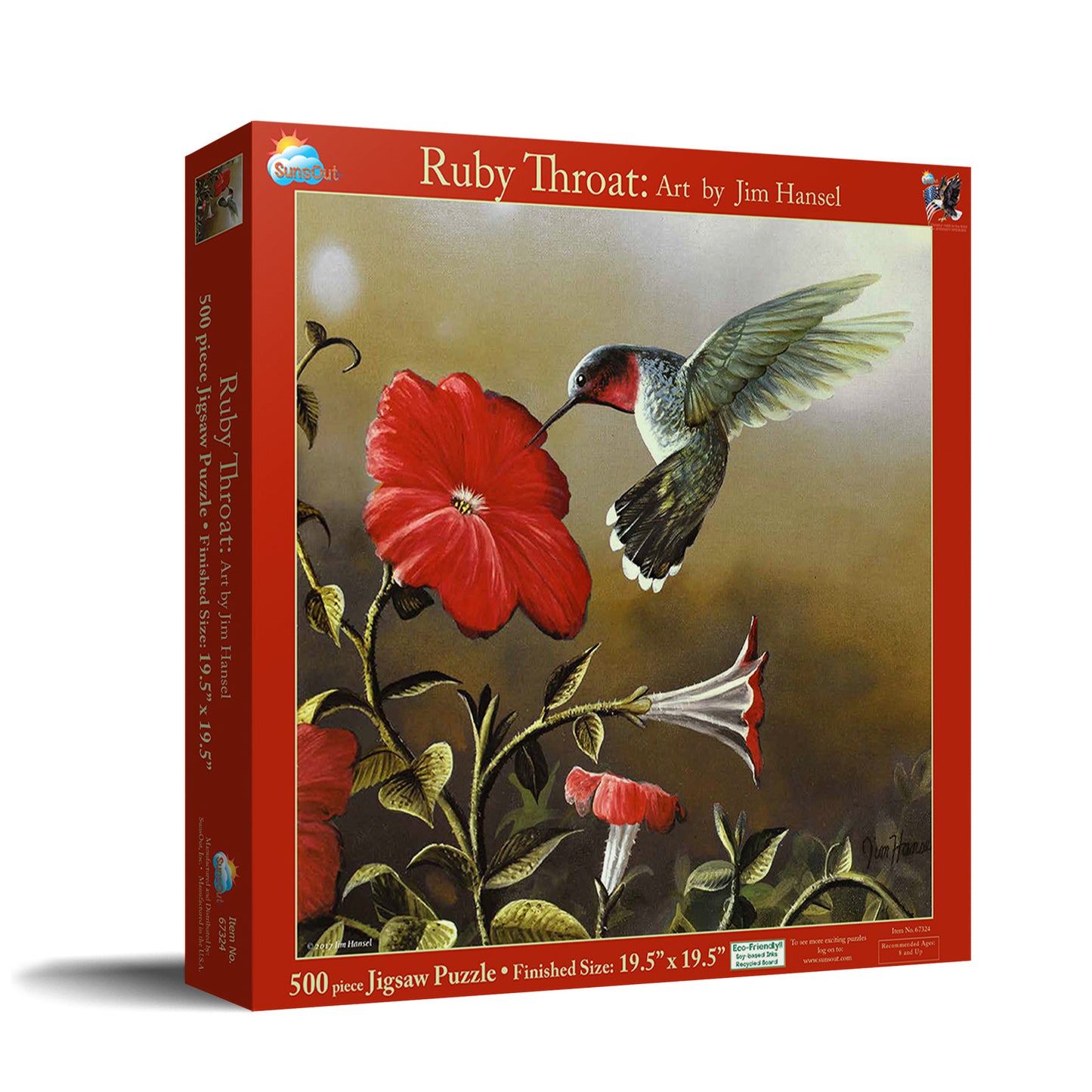 Ruby Throat - 500 Piece Jigsaw Puzzle