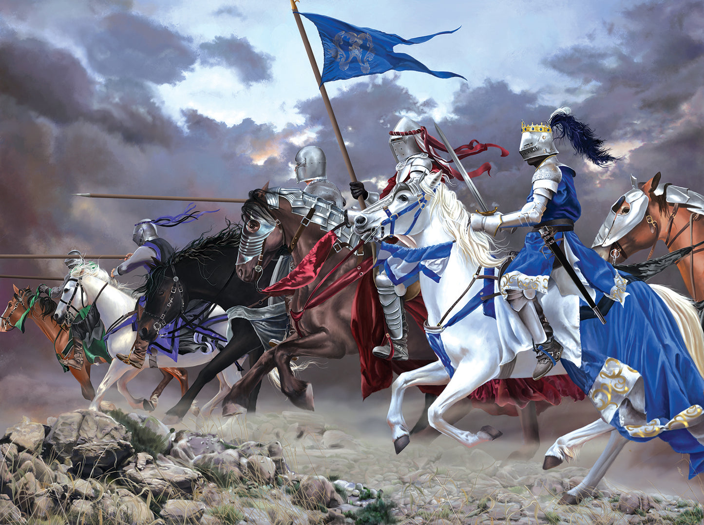 Knights Charge - 1000 Piece Jigsaw Puzzle