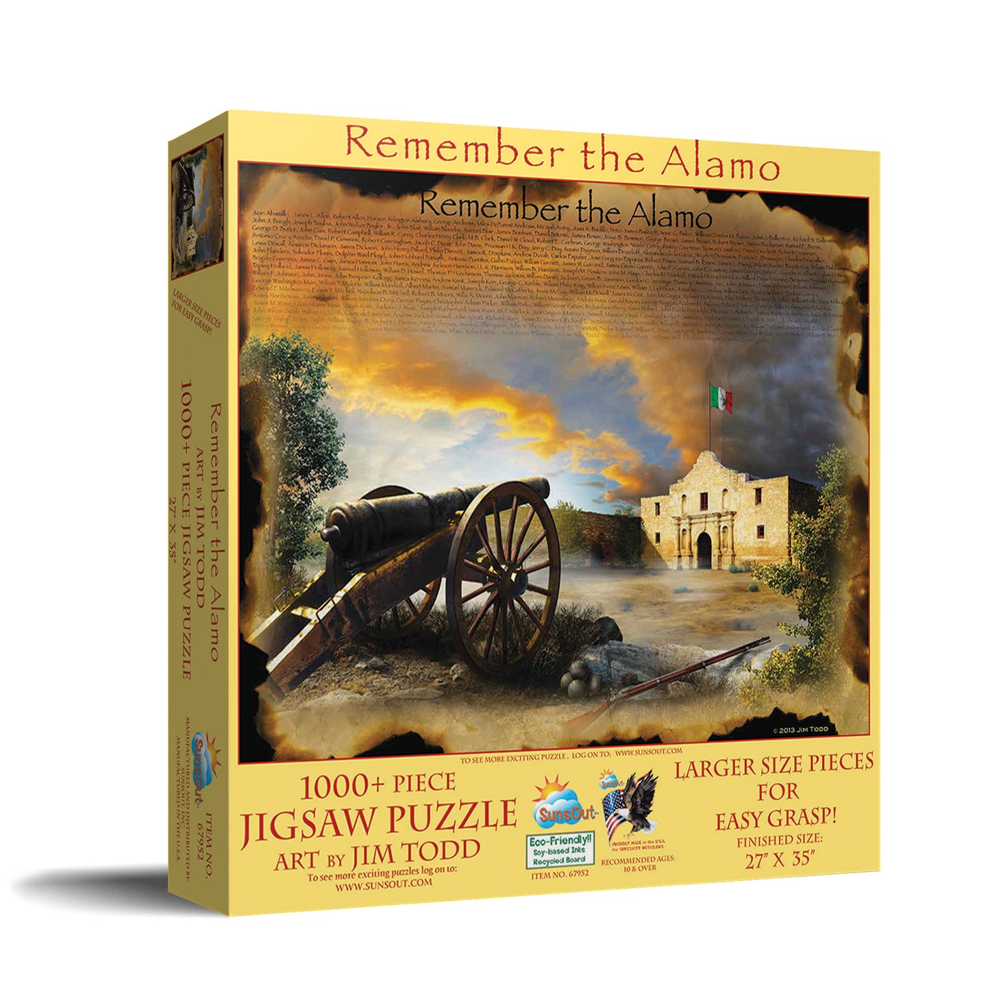 Remember the Alamo - 1000 Large Piece Jigsaw Puzzle