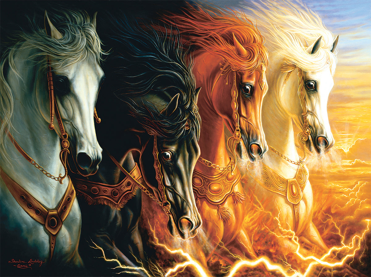 Four Horses of the Apocalypse - 1000 Piece Jigsaw Puzzle