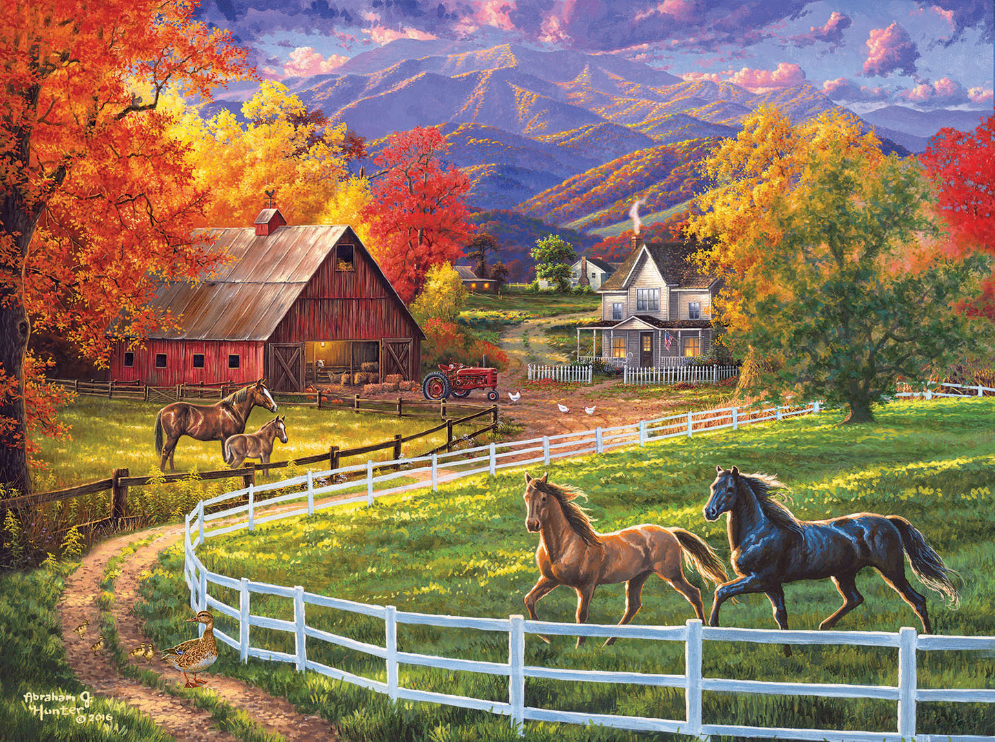 Horse Valley Farm - 1000 Piece Jigsaw Puzzle
