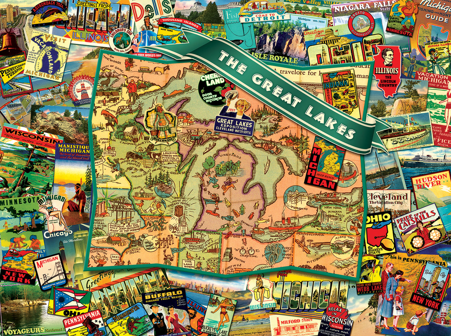 Great Lakes - 1000 Piece Jigsaw Puzzle