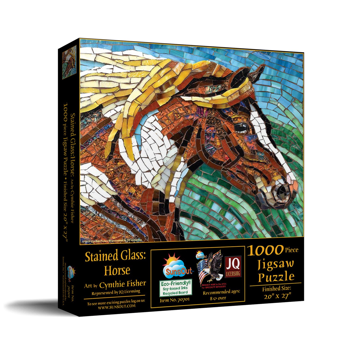 Stained Glass Horse - 1000 Piece Jigsaw Puzzle