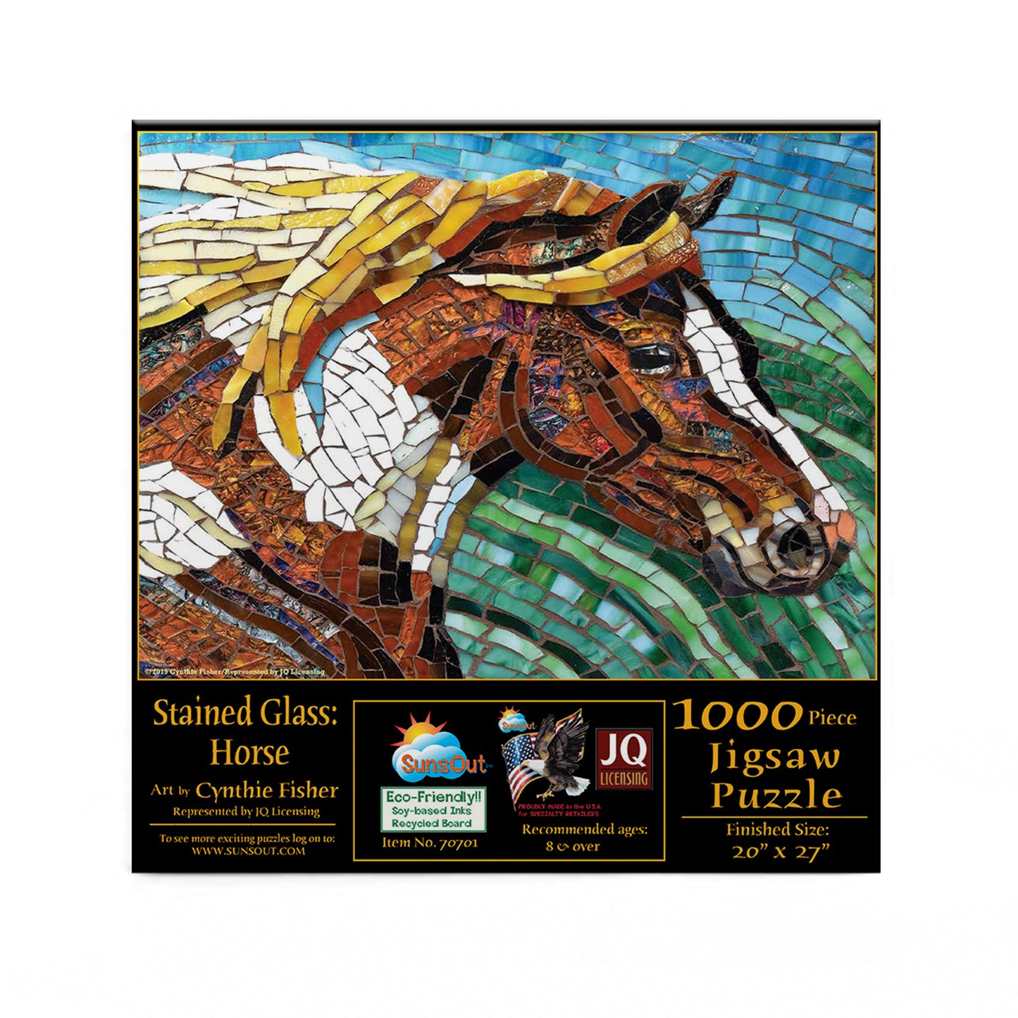 Stained Glass Horse - 1000 Piece Jigsaw Puzzle