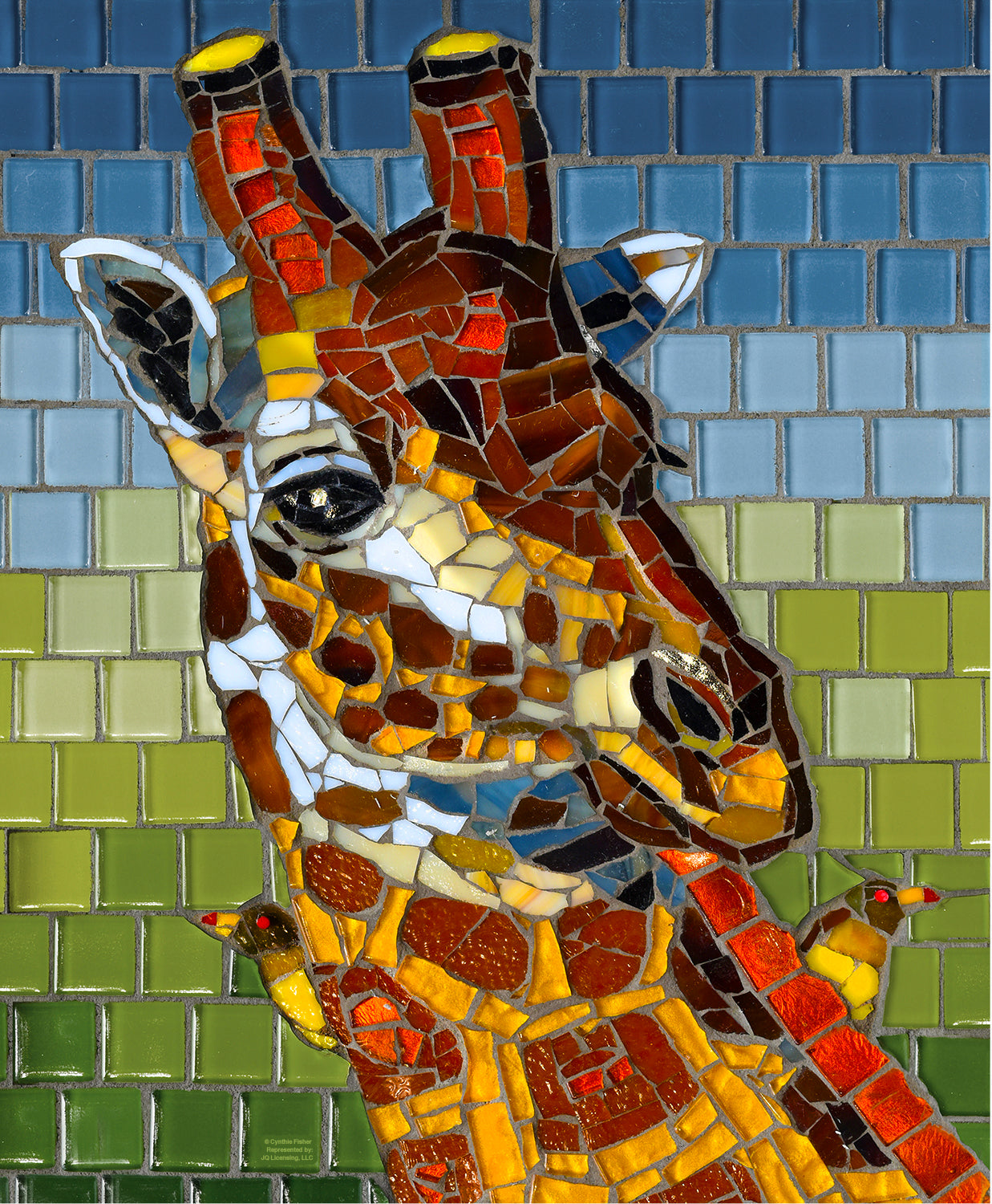 Stained Glass Giraffe - 1000 Piece Jigsaw Puzzle