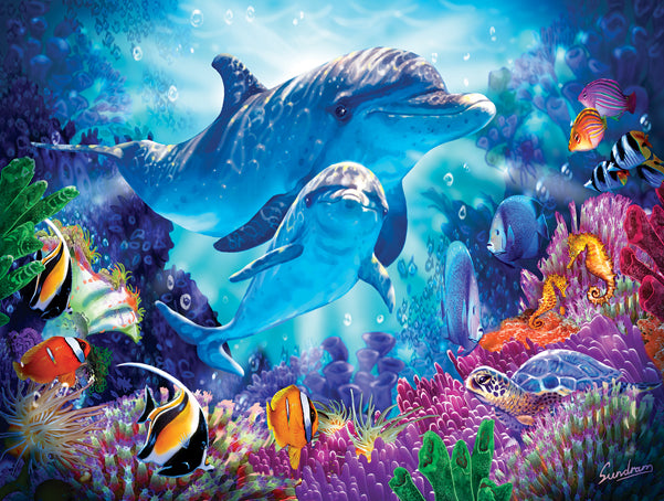Dolphin Guardian - 500 Piece Jigsaw Puzzle