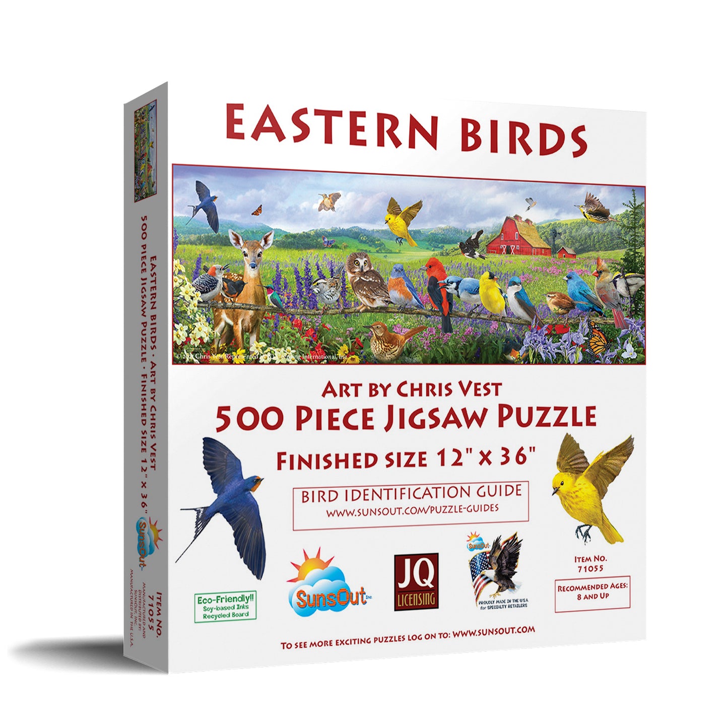 Eastern Birds - 500 Piece Jigsaw Puzzle