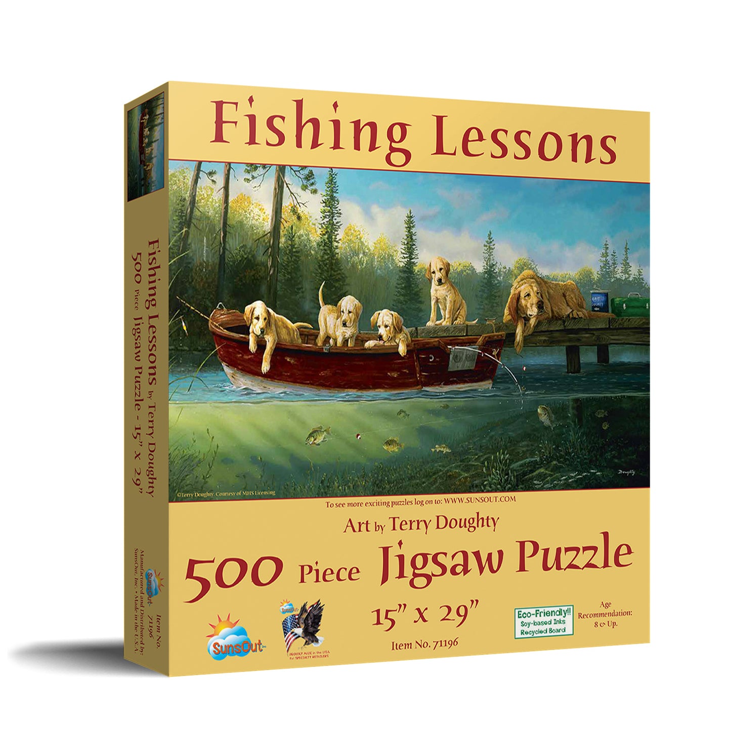Fishing Lessons - 500 Piece Jigsaw Puzzle