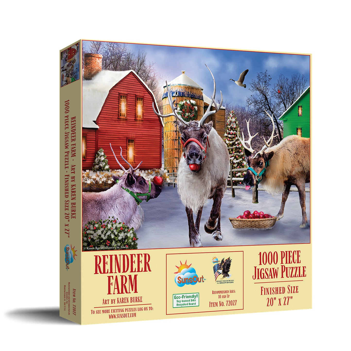 Reindeer Farm - 1000 Piece Jigsaw Puzzle