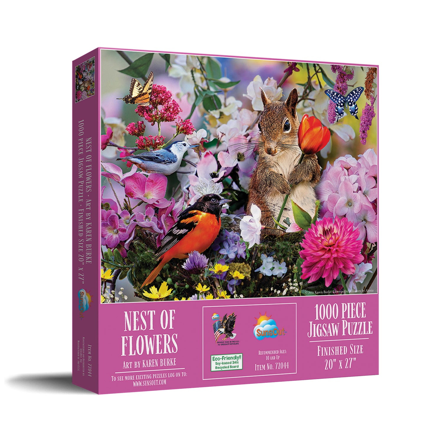 Nest of Flowers - 1000 Piece Jigsaw Puzzle