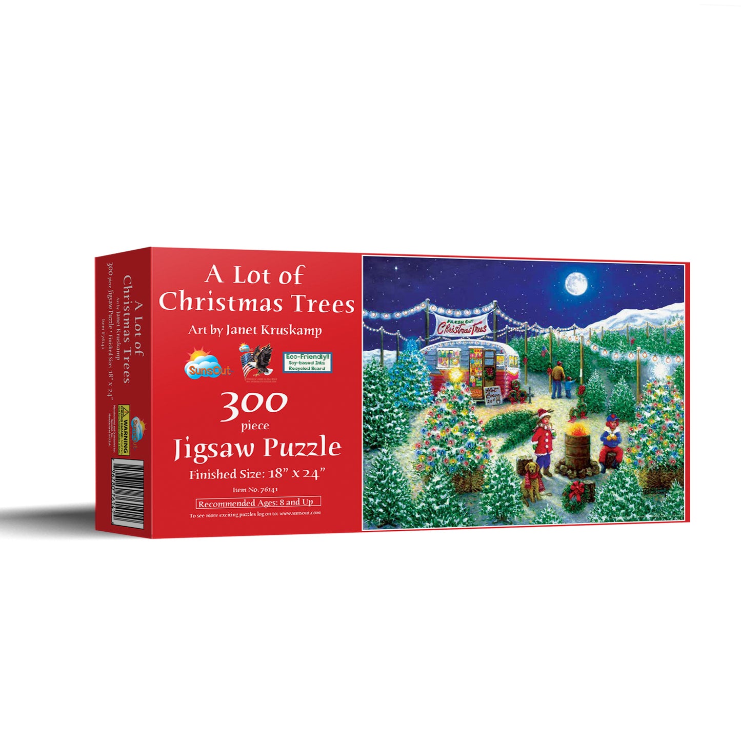 A Lot of Christmas Trees - 300 Piece Jigsaw Puzzle