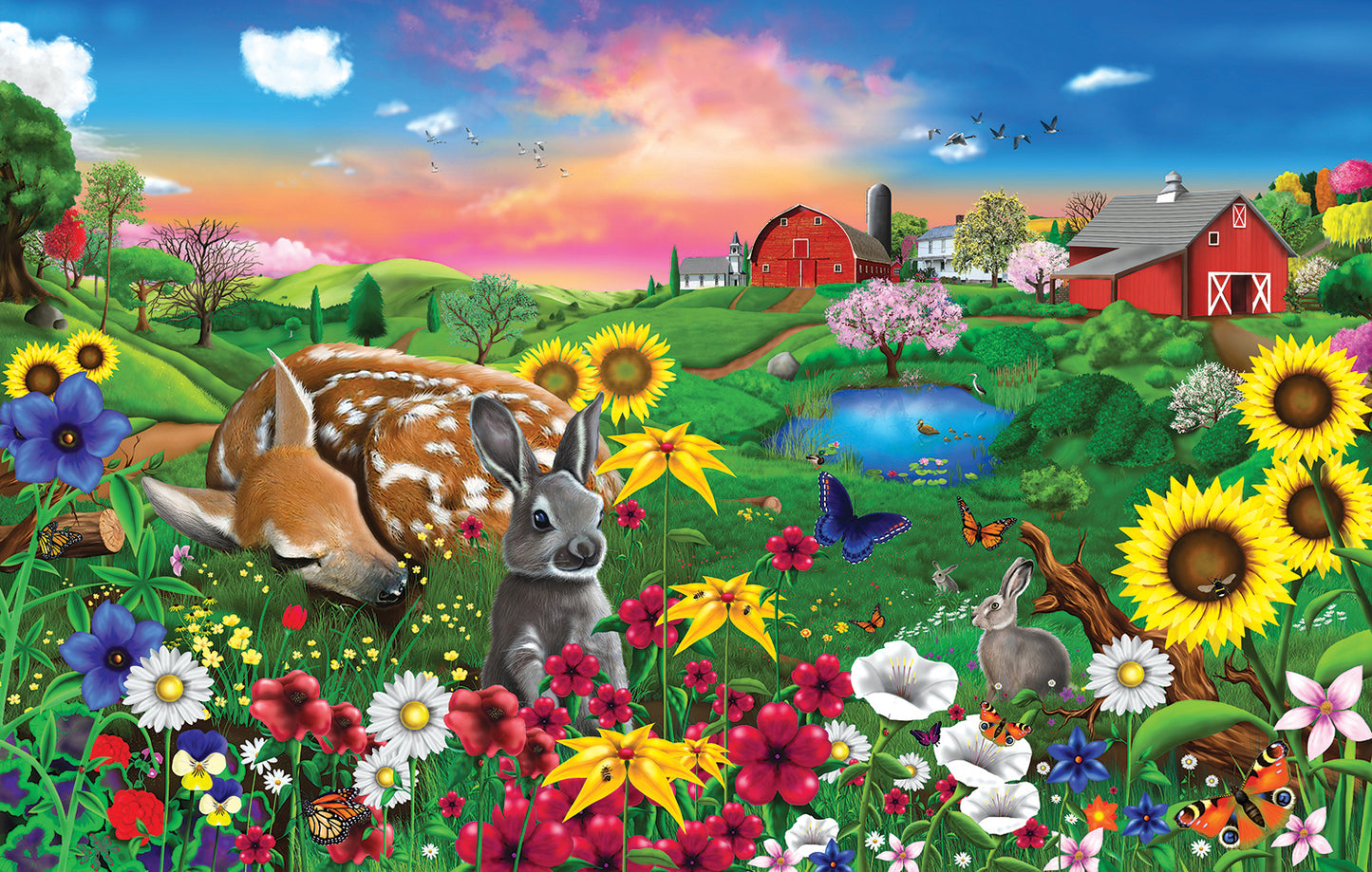Pasture Buddies - 100 Piece Jigsaw Puzzle