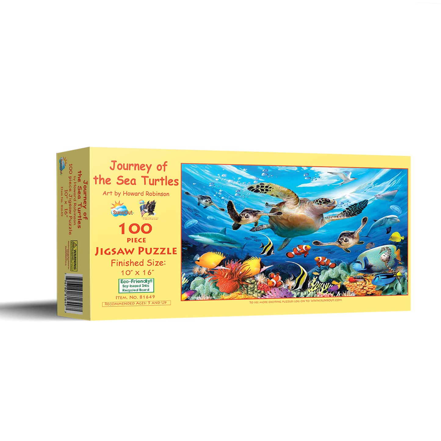 Journey of the Sea Turtles - 100 Piece Jigsaw Puzzle
