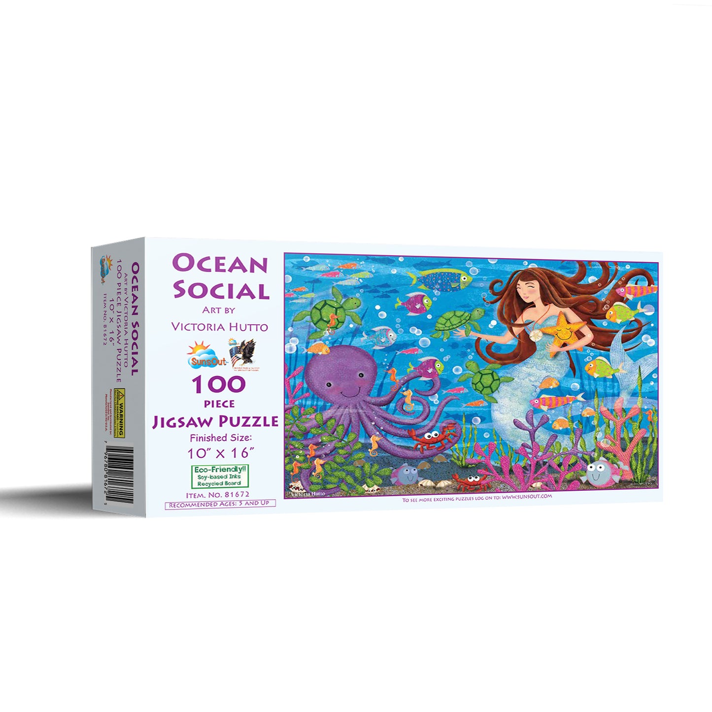Ocean Social - 100 Piece Jigsaw Puzzle