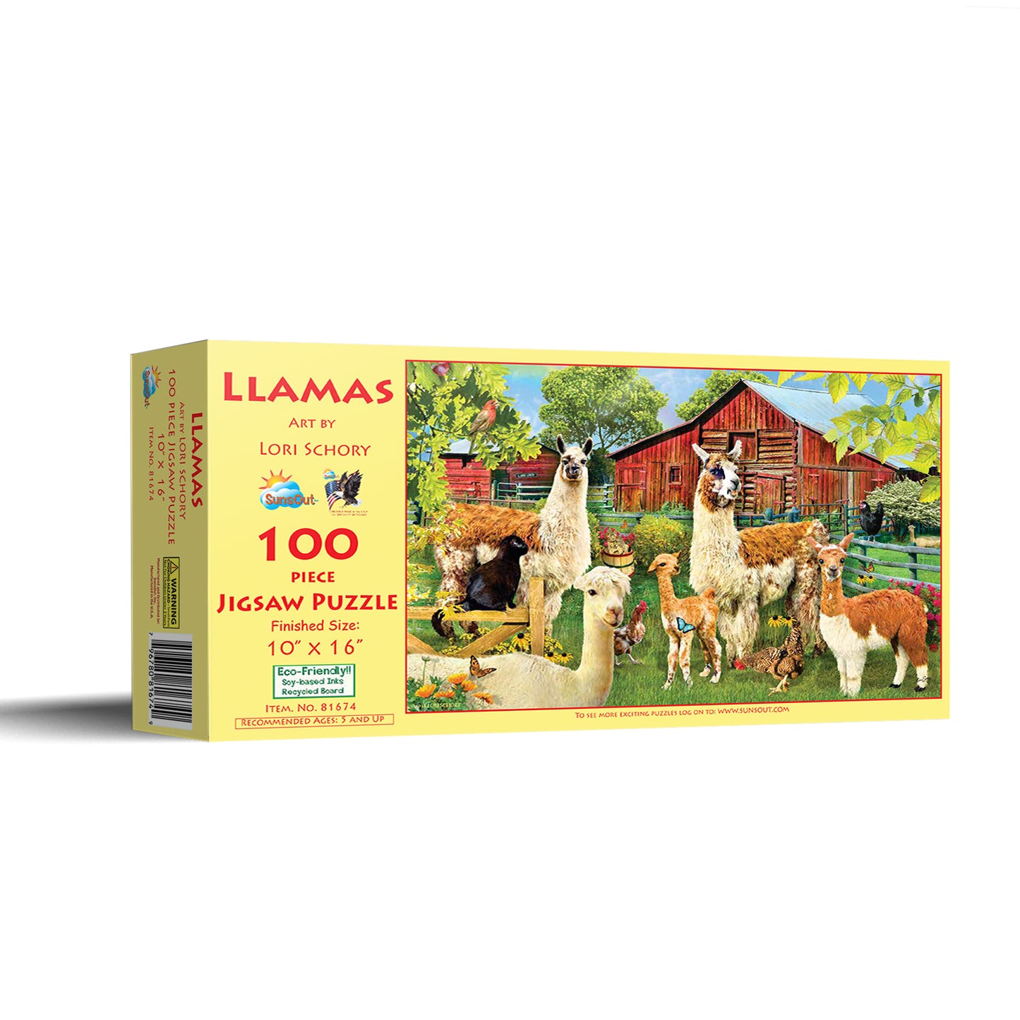 Llamas - 100 Piece Jigsaw Puzzle