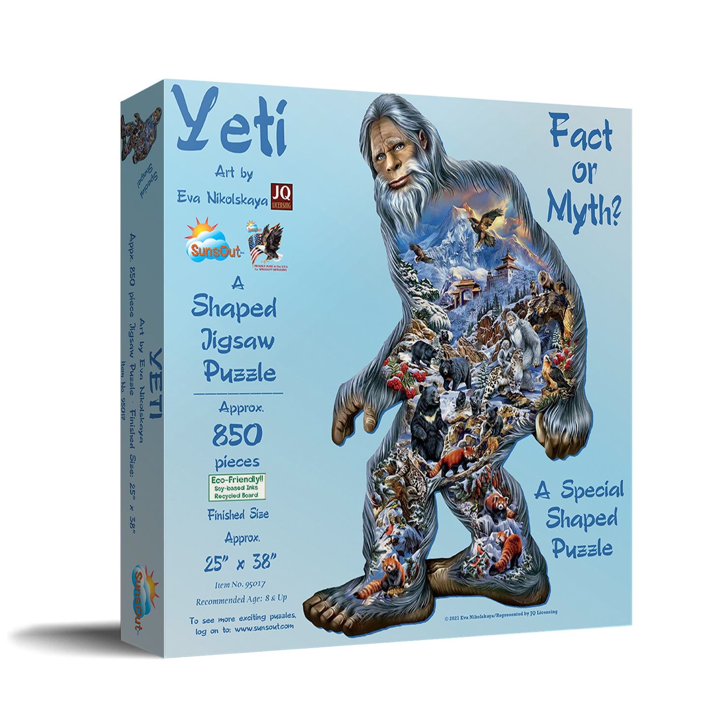 Yeti - Shaped 850 Piece Jigsaw Puzzle